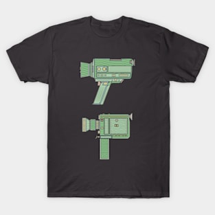 Green Classic Video Camera T-Shirt